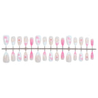 Press-On Nail Set Floral Self-Adhesive & Long-Lasting