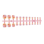 Press-On Nail Set Floral Self-Adhesive Multiple Sizes