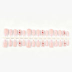 Press-On Nail Set Floral Self-Adhesive & Reusable
