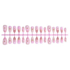 Press-On Nail Set Floral & Shell Embellished Peel-And-Stick Reusable