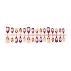 Press-On Nail Set Floral Shimmer Long-Lasting & Comfortable Fit