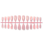 Press-On Nail Set Floral Shimmer Self-Adhesive