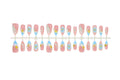 Press-On Nail Set Floral Sparkle Easy Apply & Remove