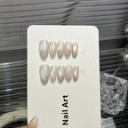 Press-On Nail Set Floral & Sparkle Multiple Sizes