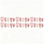 Press-On Nail Set Floral & Sparkle Peel-And-Stick Reusable