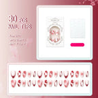 Press-On Nail Set Floral & Sparkle Reusable