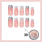 Press-On Nail Set Floral & Trendy Long-Lasting Wear