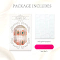 Press-On Nail Set Floral Twenty-Four Nails Pre-Applied Jelly Glue