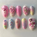 Press-On Nail Set Floral & Whimsical Ten Pack