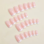 Press-On Nail Set French Manicure 24-Piece With File