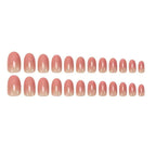 Press-On Nail Set French-Style Reusable Multiple Sizes