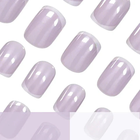 Press-On Nail Set French Tip 24-Piece Long-Lasting Comfortable Fit