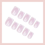 Press-On Nail Set French Tip Easy Application