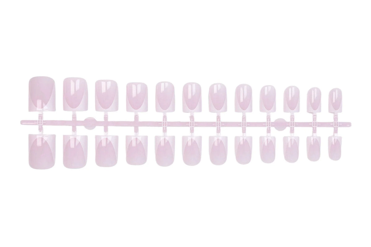 Press-On Nail Set French Tip Easy Application