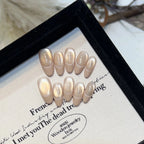 Press-On Nail Set French Tip & Glossy Finish Multiple Sizes