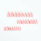 Press-On Nail Set French Tip Lightweight Adhesive