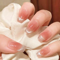 Press-On Nail Set French Tip No Glue