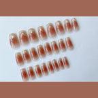 Press-On Nail Set French Tip No Glue