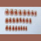 Press-On Nail Set French Tip No Glue