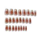 Press-On Nail Set French Tip No Glue