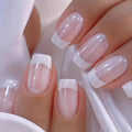 Press-On Nail Set French Tip No Glue Reusable Multiple Sizes