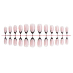 Press-On Nail Set French Tip Nude & Black