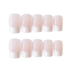 Press-On Nail Set French Tip Peel-And-Stick Long-Lasting