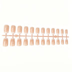 Press-On Nail Set French Tip Peel-And-Stick Multiple Sizes