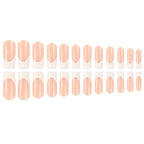 Press-On Nail Set French Tip Peel And Stick Reusable