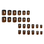 Press-On Nail Set French Tip Reusable 24-Piece