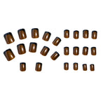 Press-On Nail Set French Tip Reusable 24-Piece