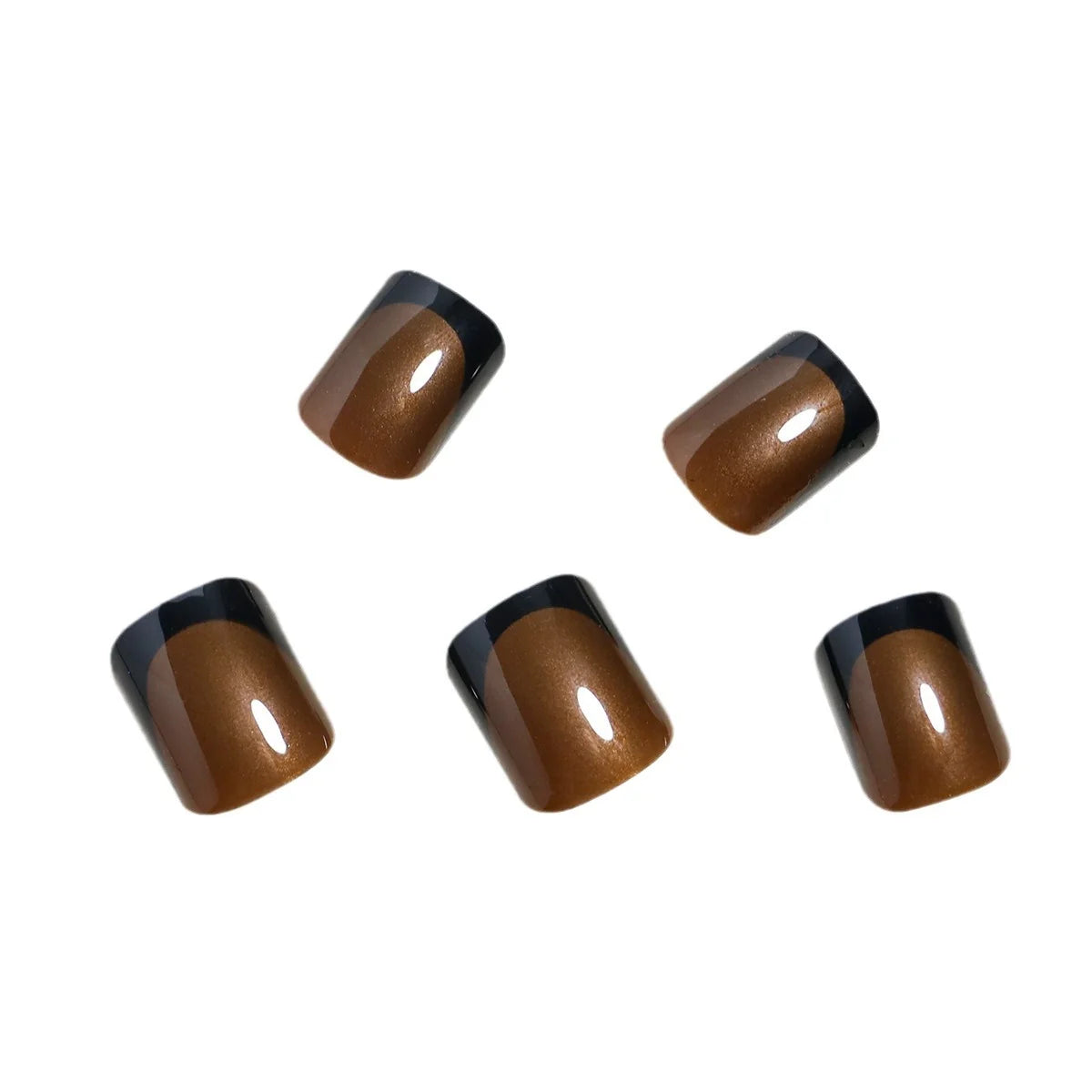 Press-On Nail Set French Tip Reusable 24-Piece