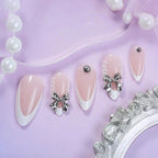 Press-On Nail Set French Tip With File & Guide