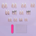 Press-On Nail Set French Tip With File & Guide