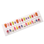 Press-On Nail Set Fruit Designs Reusable Glue Included