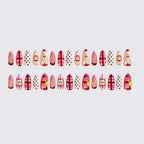 Press-On Nail Set Fruit & Polka Dot Easy Application