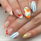 Press-On Nail Set Fruit-Themed Easy Application & Comfortable Fit
