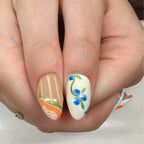 Press-On Nail Set Fruit-Themed Easy Application & Comfortable Fit