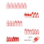 Press-On Nail Set Fruit-Themed Peel & Stick Long-Lasting
