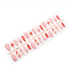 Press-On Nail Set Fruit-Themed Peel & Stick Long-Lasting