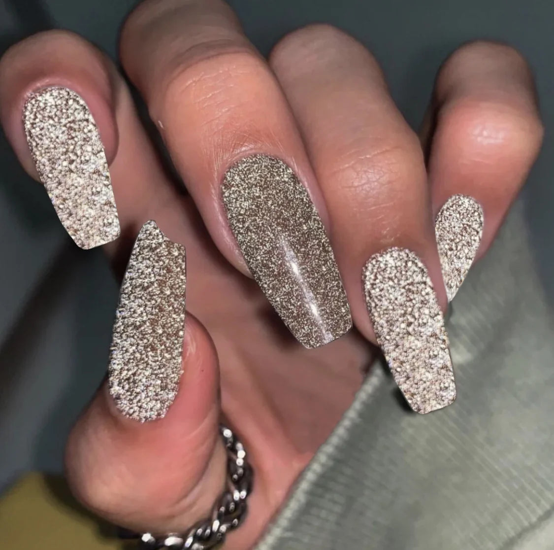 Press-On Nail Set Full-Coverage No Glue Reusable