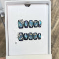 Press-On Nail Set Galaxy-Themed Square Multiple Sizes
