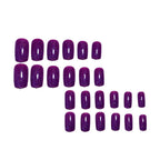 Press-On Nail Set Gel Glossy Glitter Set of 24