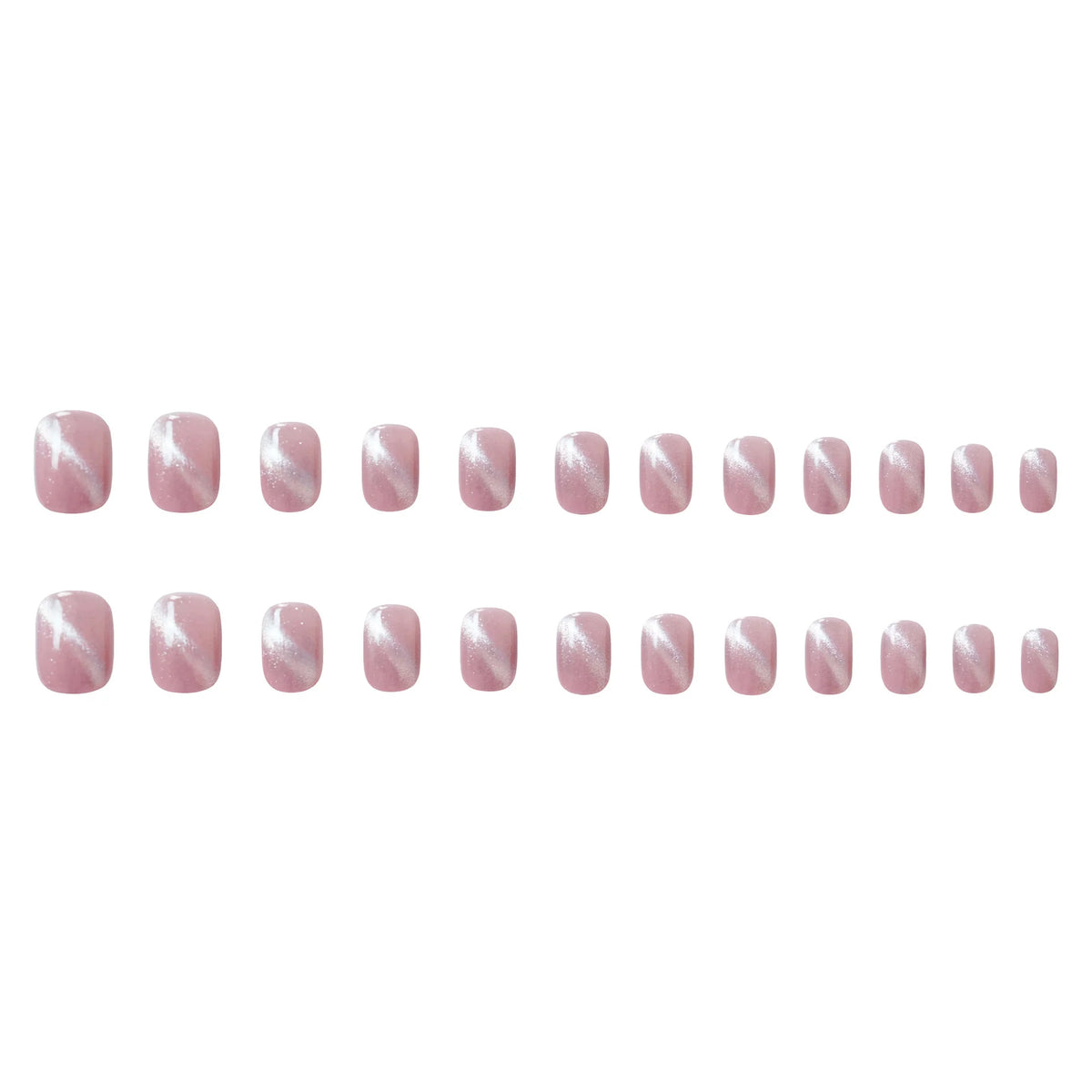 Press-On Nail Set Gel-Like Gloss Up To Two Weeks