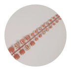 Press-On Nail Set Gem-Accented Multiple Sizes