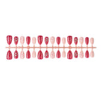 Press-On Nail Set Gemstone Accents Easy Application