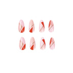 Press-On Nail Set Geometric Metallic Long-Lasting Shine