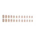 Press-On Nail Set Geometric Minimalist Reusable & Glue-Free