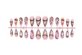 Press-On Nail Set Ghost & Pumpkin Designs