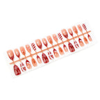 Press-On Nail Set Gingerbread Holiday Designs Peel & Stick